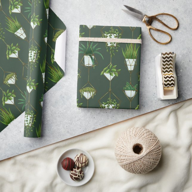 Papier Cadeau Motif ménager à accrochage géométrique (Artisanat)