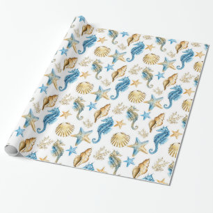 Papier Cadeau Motif mer et océan