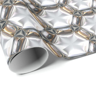 Papier Cadeau Motif métallique Sci-Fi 4 Papier d'enveloppement