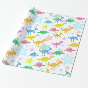 Papier Cadeau Motif mignon de dinosaures