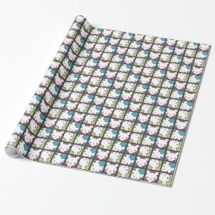 Papier Cadeau Motif mignon de lapin de vampire de Kawaii