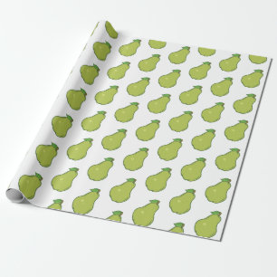 Papier Cadeau Motif mignon de poire