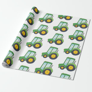 Papier Cadeau Motif mignon de tracteur
