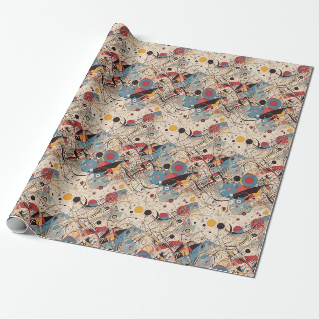 Papier Cadeau Motif Mondes Abstraits | (Déroulé)