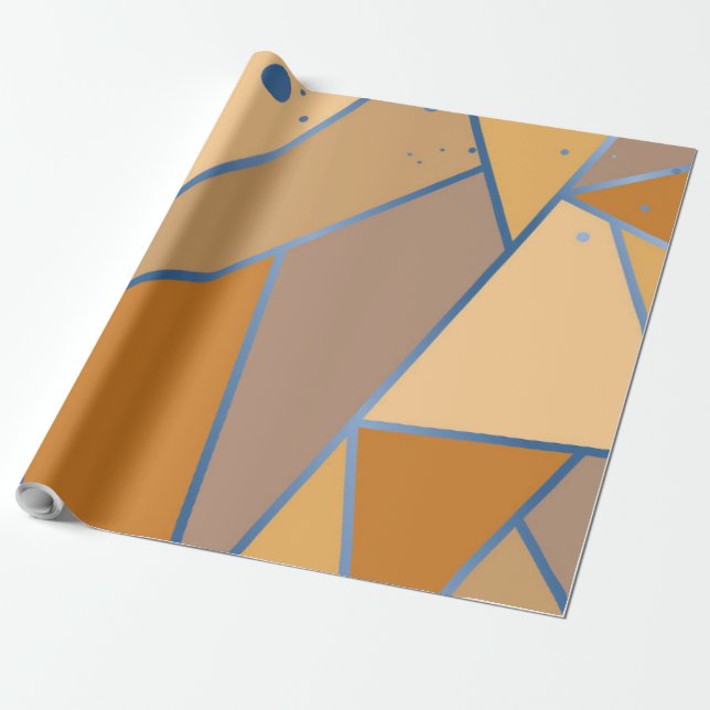 Papier Cadeau Motif mosaïque 14 (Déroulé)