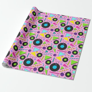 Papier Cadeau motif multicolore cool des années 80