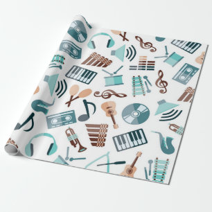 Papier Cadeau Motif musical