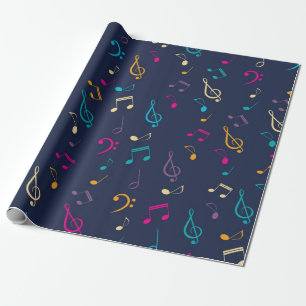 Papier Cadeau Motif musical