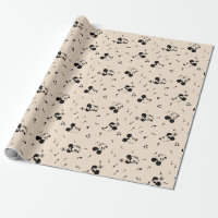 Motif musical vintage Mickey & Minnie