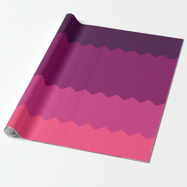 Papier Cadeau Motif Neon Sunset (Déroulé)