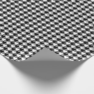 Papier Cadeau Motif noir et blanc Houndstooth
