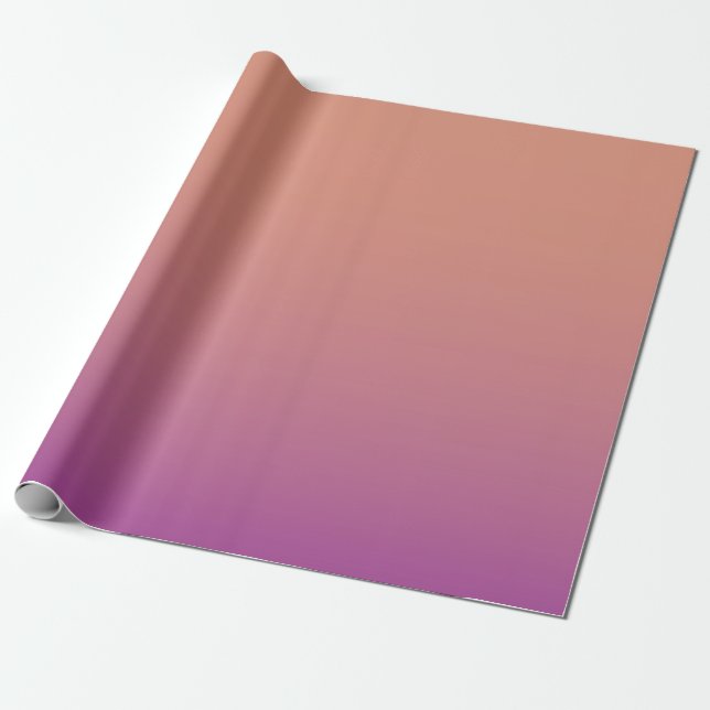 Papier Cadeau Motif Ombre orange à violet (Déroulé)
