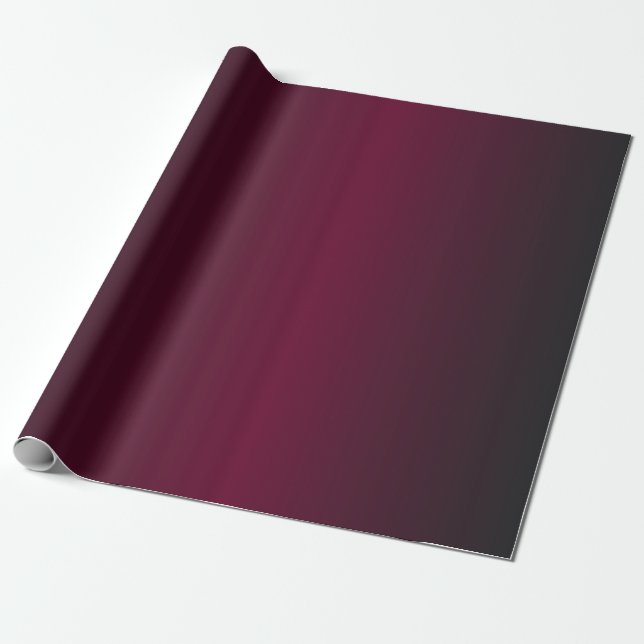 Papier Cadeau Motif Ombre rouge foncé à noir (Déroulé)