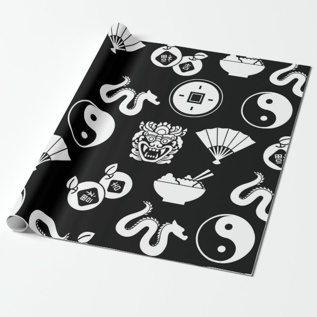 Papier Cadeau Motif oriental (Déroulé)