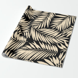 Papier Cadeau Motif Palm Leaf sans faille dans