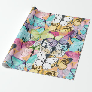 Papier Cadeau Motif papillon