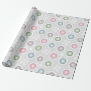 Papier Cadeau Motif Pastel Circle