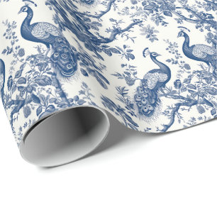 Papier Cadeau Motif Peacock Toile France
