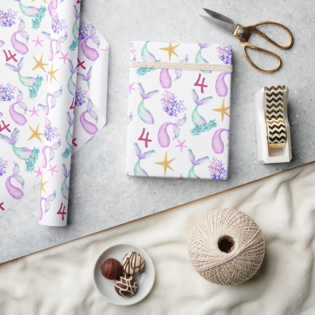 Papier Cadeau Motif personnalisé Mermaid (Artisanat)
