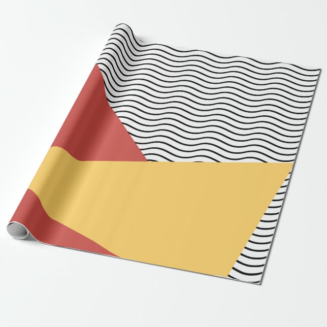 Papier Cadeau motif pop art des années 80 (Déroulé)