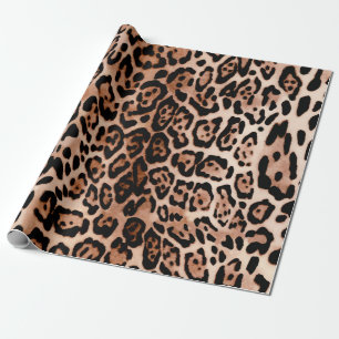 Papier Cadeau Motif Poster de animal Leopard Spot