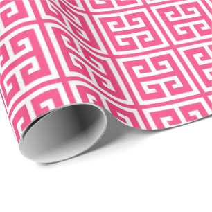 Papier Cadeau Motif principal grec de roses indien de fraise