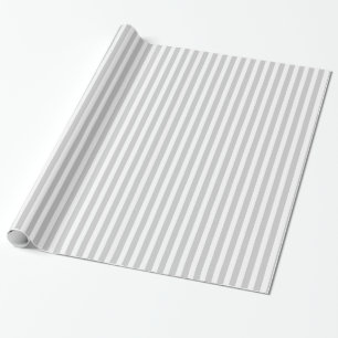 Papier Cadeau Motif rayé gris et blanc