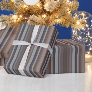 Papier Cadeau Motif rayures de couleurs vives de l'année
