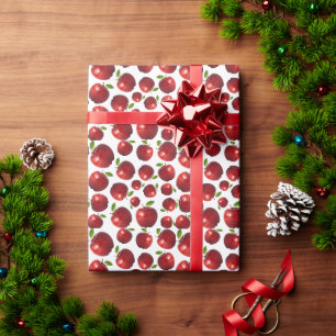 Papier Cadeau Motif Red Apple