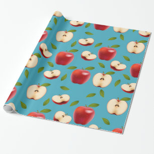Papier Cadeau Motif Red Apple