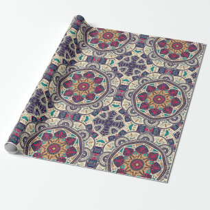Papier Cadeau Motif réglable Mandala marocain 
