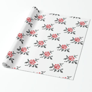 Papier Cadeau motif rose