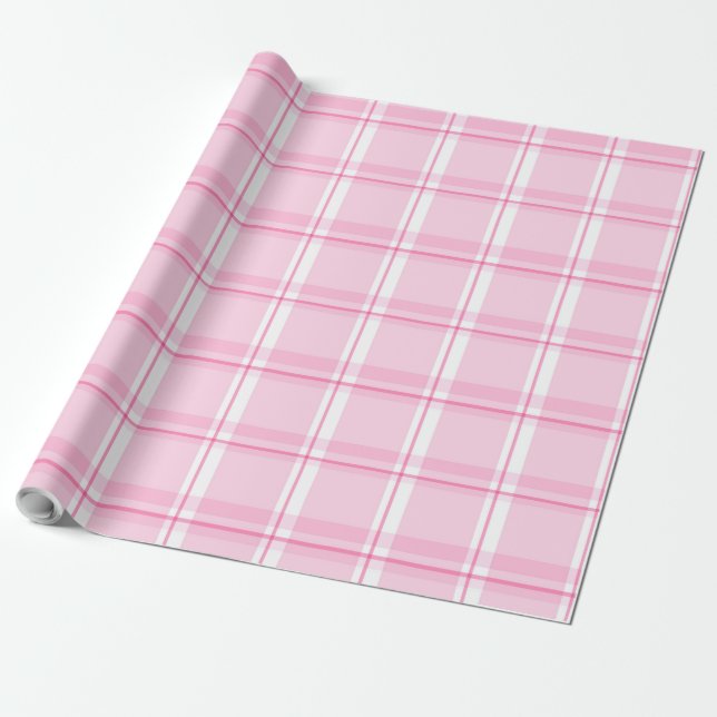 Papier Cadeau Motif rose (Déroulé)