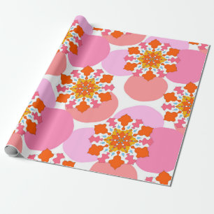 Papier Cadeau Motif sans couture avec mandalas colorées. Briller