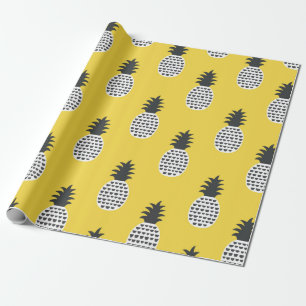 Papier Cadeau Motif sans couture d'ananas amusant