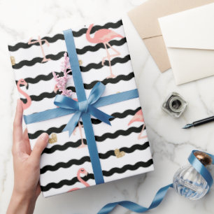 Papier Cadeau Motif sans couture de flamant rose mignon