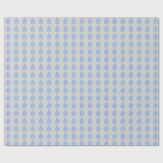 Papier Cadeau Motif sans couture de goutte d'eau bleue