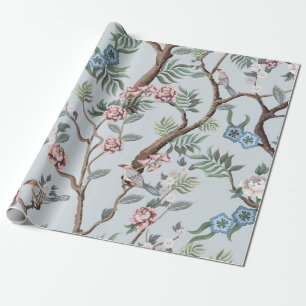 Papier Cadeau Motif sans couture en style chinoiserie avec pivoi