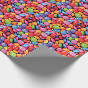 Papier Cadeau Motif Skittles  