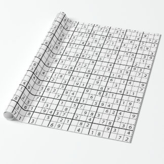 Papier Cadeau Motif Sudoku
