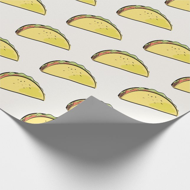 Papier Cadeau Motif Taco Crème (Coin)