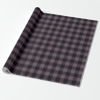 Motif tatan Plaid Retro Buffalo Noir pourpre