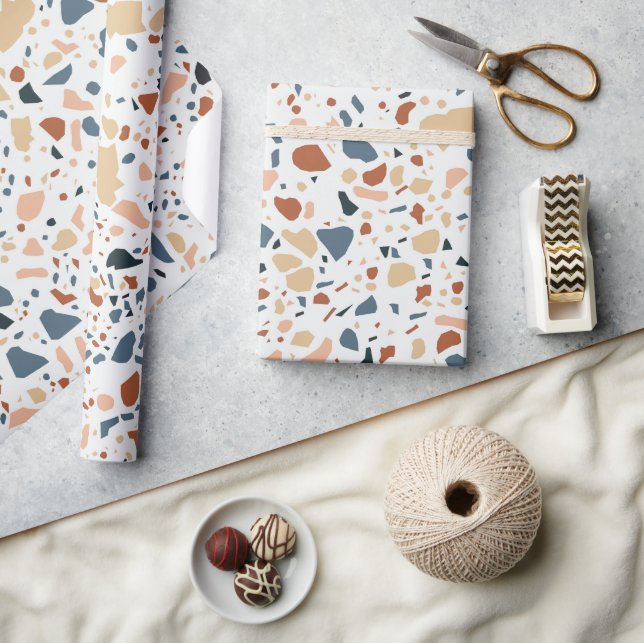 Papier Cadeau Motif Terrazzo (Artisanat)