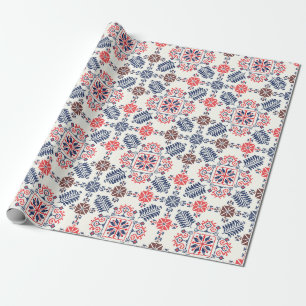 Papier Cadeau motif traditionnel roumain