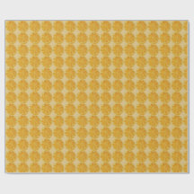 Motif tranche de citrus vintage en jaune doré