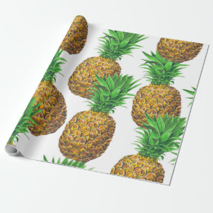 Papier Cadeau Motif transparent avec ananas