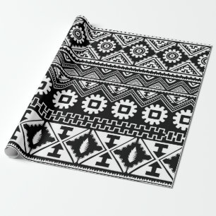 Papier Cadeau Motif tribal homogène ethnique