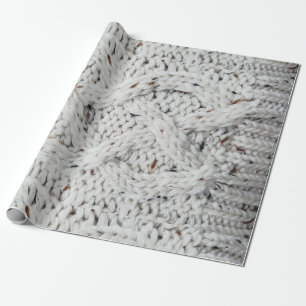 Papier Cadeau Motif tricoté