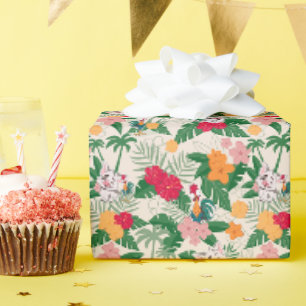 Papier Cadeau Motif tropical de Pua et Heihei