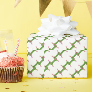 Papier Cadeau Motif tulipe rose